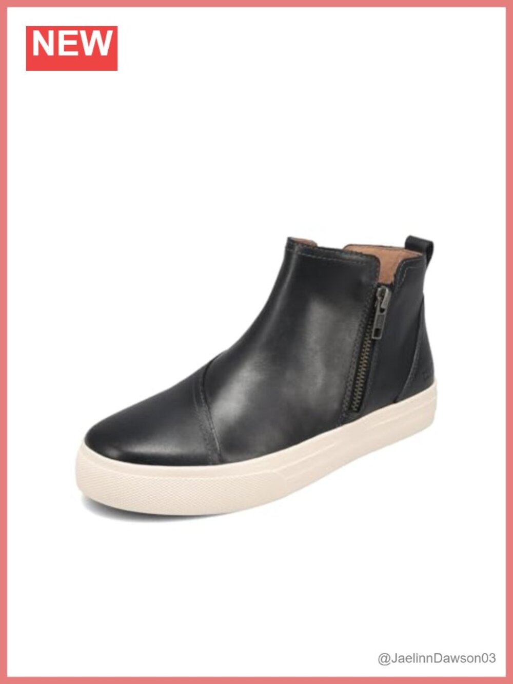 Leather Chelsea Heeled Ankle Boots Zip Closure Arch Support Women's